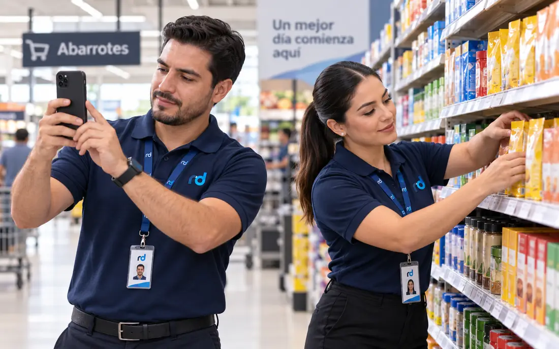 Ejecución en anaquel con evidencia fotográfica